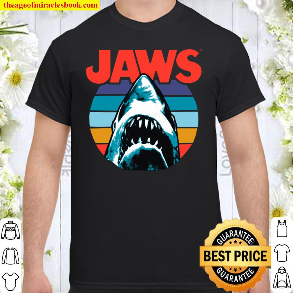 Jaws Retro Striped Logo Shirt