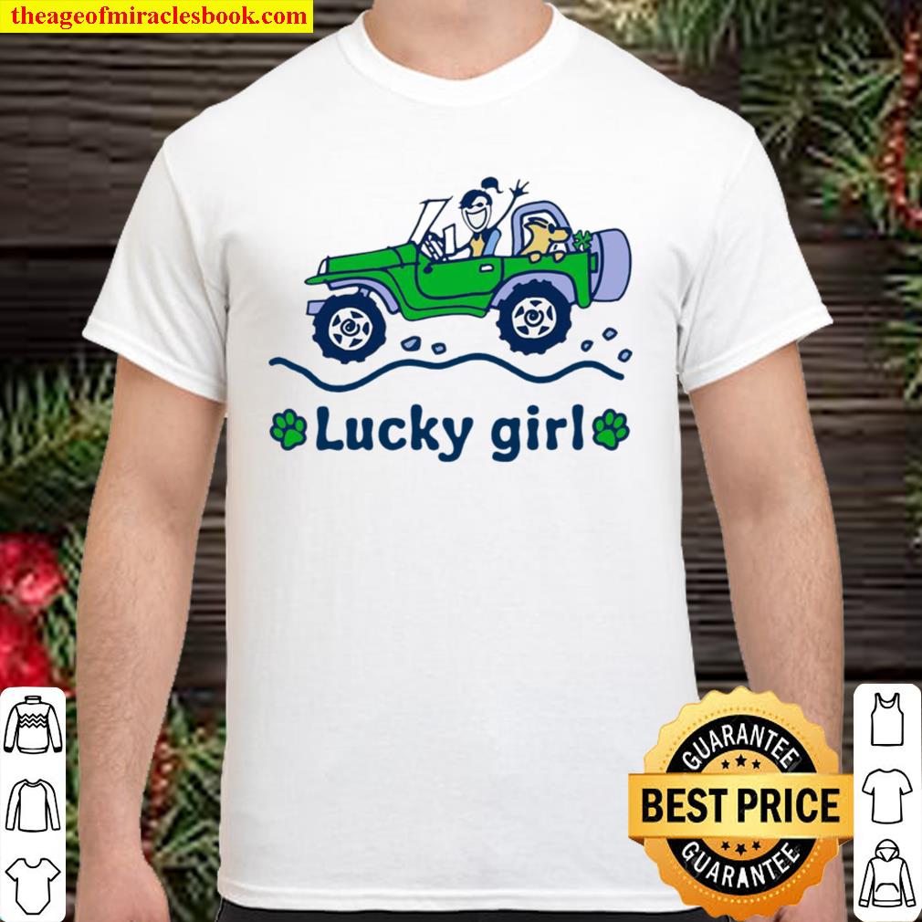 Jeep Car Lucky Girl St Patricks Day limited Shirt, Hoodie, Long Sleeved, SweatShirt