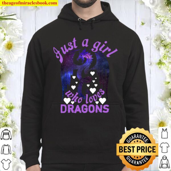 Just A Girl Who Loves Dragons, Galaxy Particles Starry Sky Hoodie