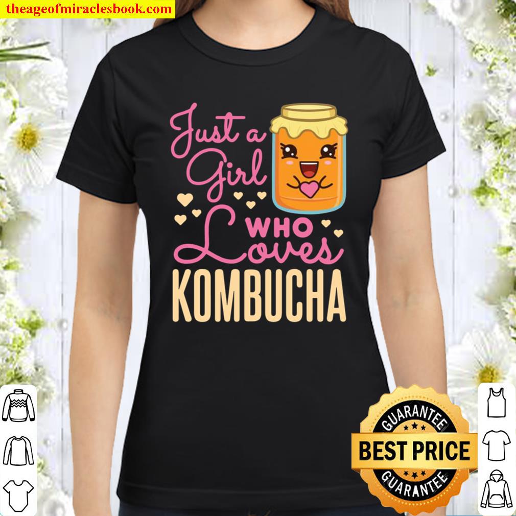 Just a Girl Who Loves Kombacha Tea Kawaii Scobies Scoby Classic Women T-Shirt