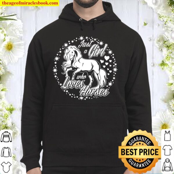 Just a Girl who loves Horses Riding Hoodie