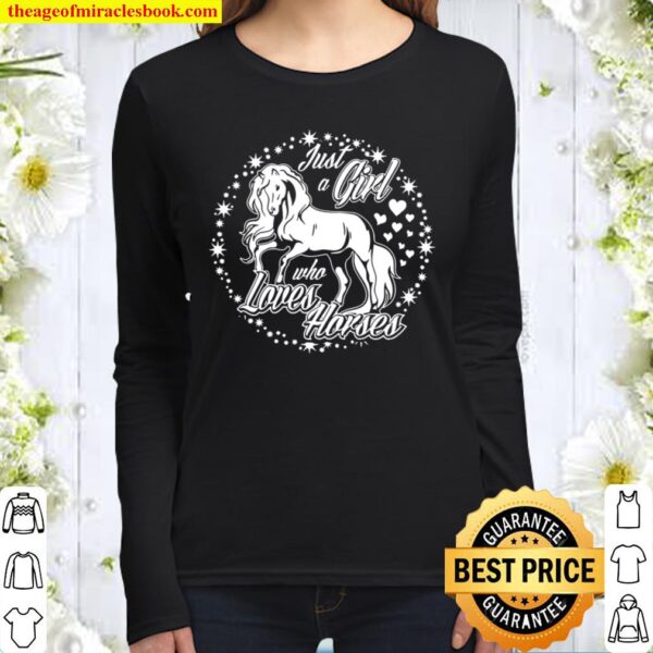 Just a Girl who loves Horses Riding Women Long Sleeved