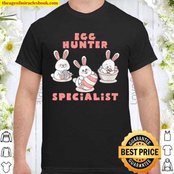 Kids Cute Egg Hunter specialist Easter Day Family Matching pajama Shirt
