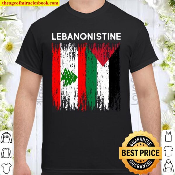 Lebanese and Palestinian flag Lebanon and palestine unity Shirt