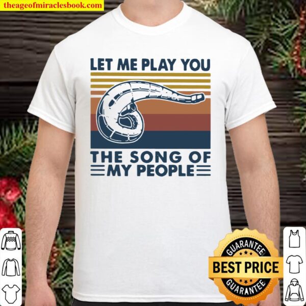 Let Me Play You The Song Of My People Motocross Vintage Shirt