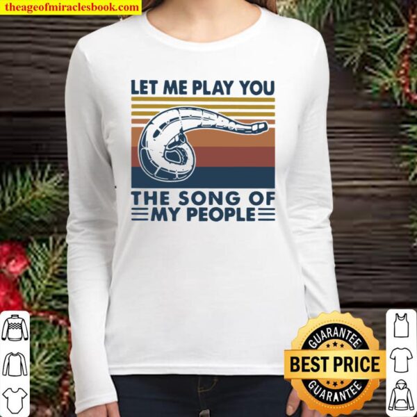 Let Me Play You The Song Of My People Motocross Vintage Women Long Sleeved