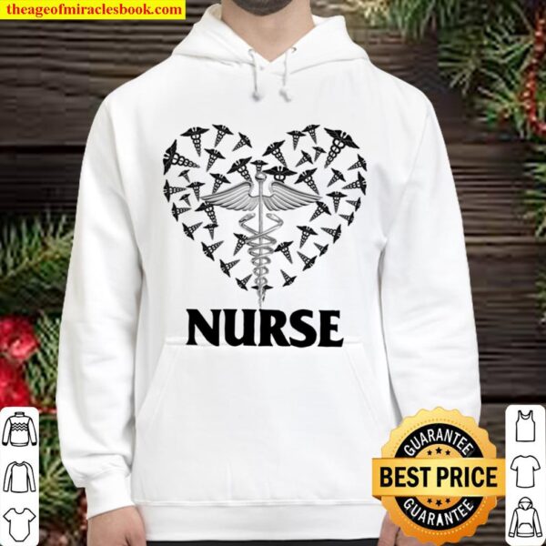 Love Nurse Love Heart Shirt Hoodie