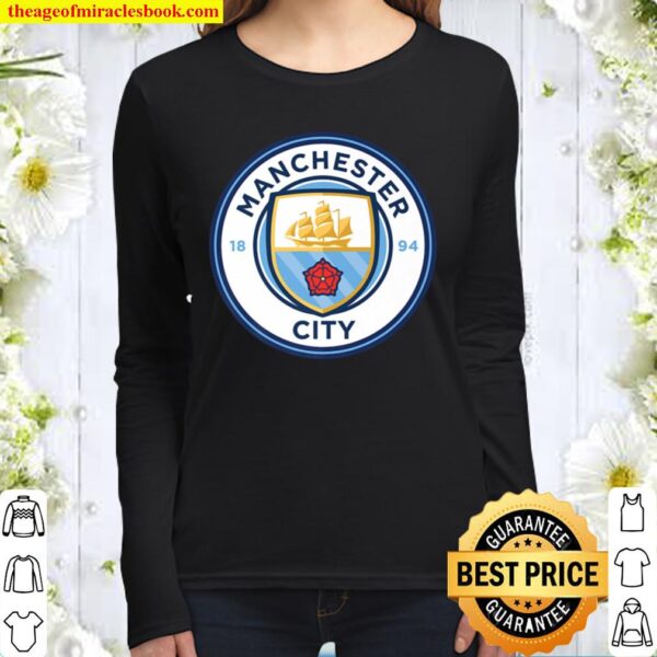 Manchester City - Colour crest tee Women Long Sleeved