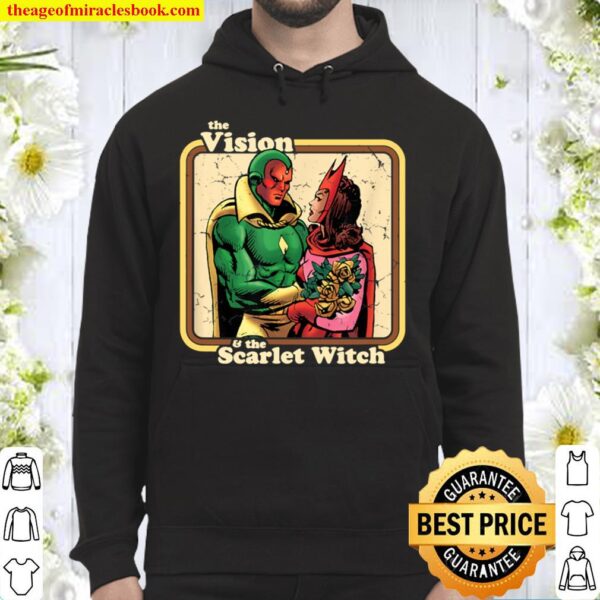 Marvel The Vision and The Scarlet Witch Retro Comic Hoodie