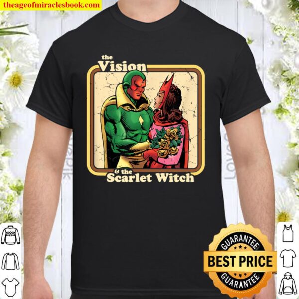 Marvel The Vision and The Scarlet Witch Retro Comic Shirt
