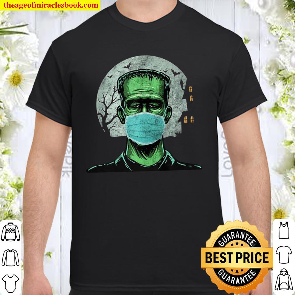 Men’s’s Frankenstein Wearing Mask Shirt