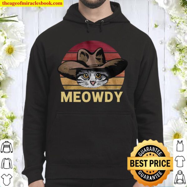 Meowdy Black Hoodie