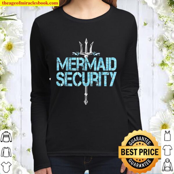 Merman Mermaid Security Shirt Cool Swimming Women Long Sleeved