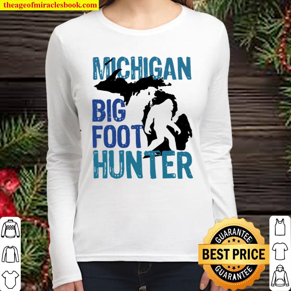 Michigan Big Foot Hunter Women Long Sleeved