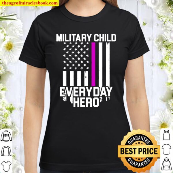 Military Child Month Purple Up Hero Classic Women T-Shirt