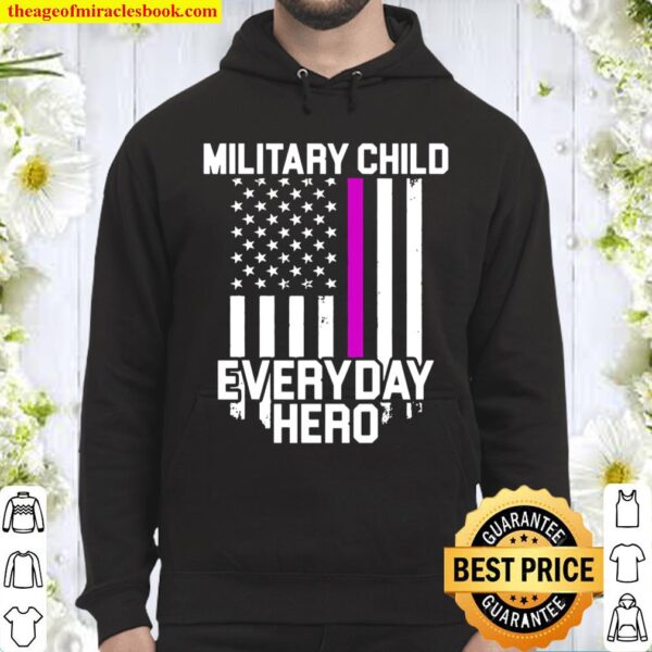Military Child Month Purple Up Hero Hoodie