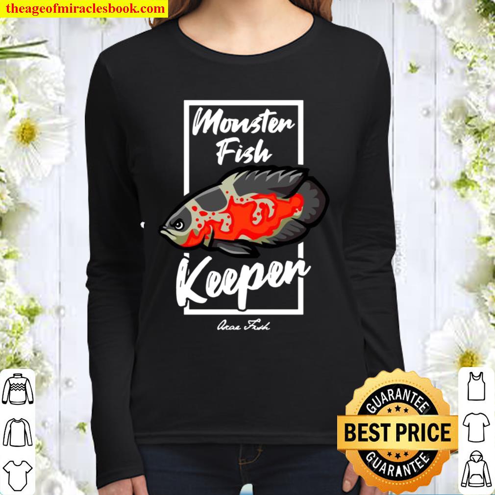 Monster Fish Keeper Oscar Fisch Women Long Sleeved