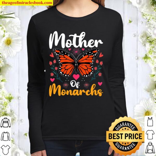Mother Of Monarchs Monarch Butterfly Mom Mother’s Day Women Long Sleeved