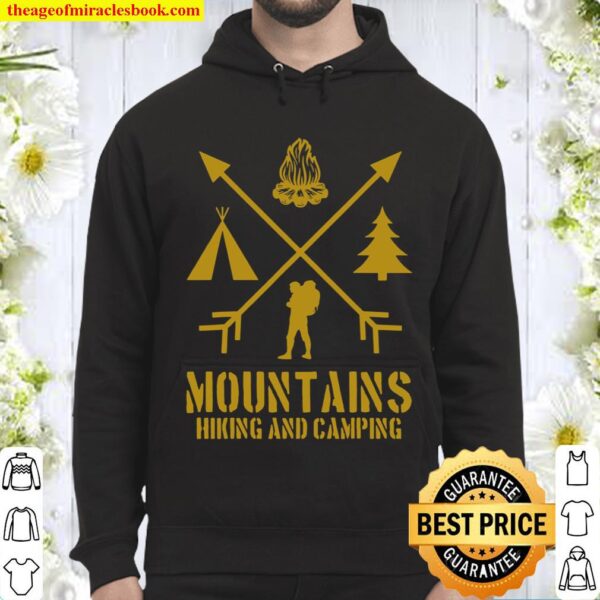 Mountains Hiking And Camping Outdoors Wilderness Lifestyle Hoodie