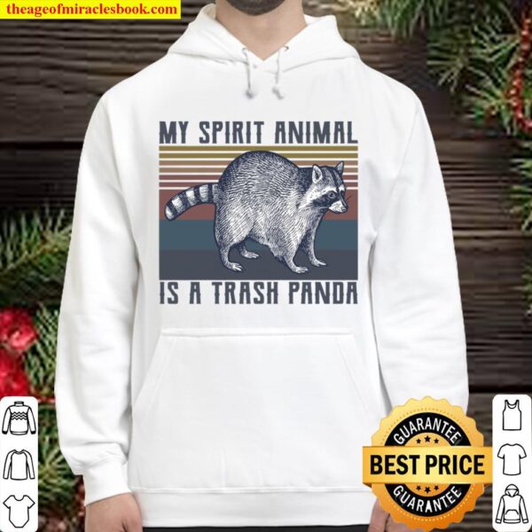 My Spirit Animal Is A Trash Panda Funny Raccoon Hoodie