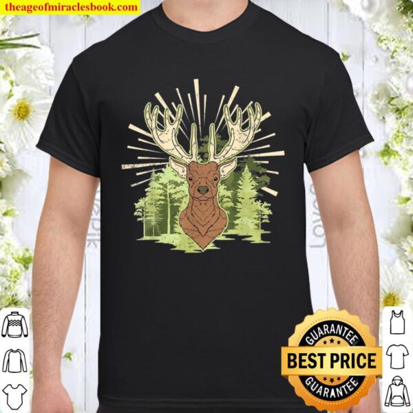 Nature Wildlife Animal Deer Antlers Woodland Forest Deer Shirt