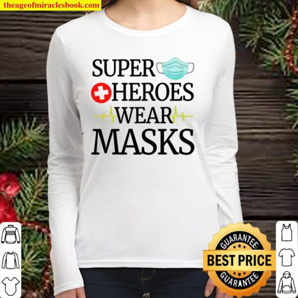 Nurse Appreciation Super Heroes Wears Masks Women Long Sleeved