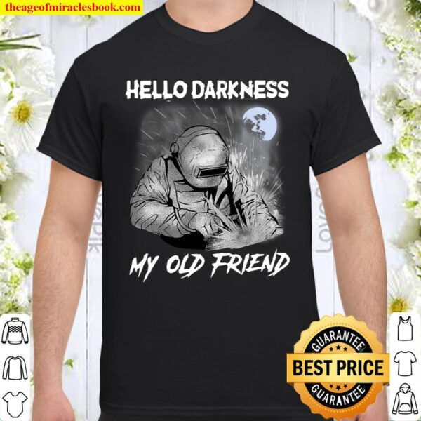Official Welder Hello Darkness My Old Friend Kids Shirt