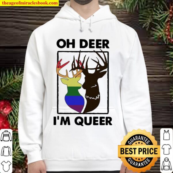 Oh Deer I Am Queer Lgbt Hoodie