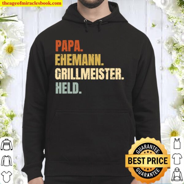Papa Ehemann Grillmeister Held’s Barbecue Father Father’s Day Hoodie