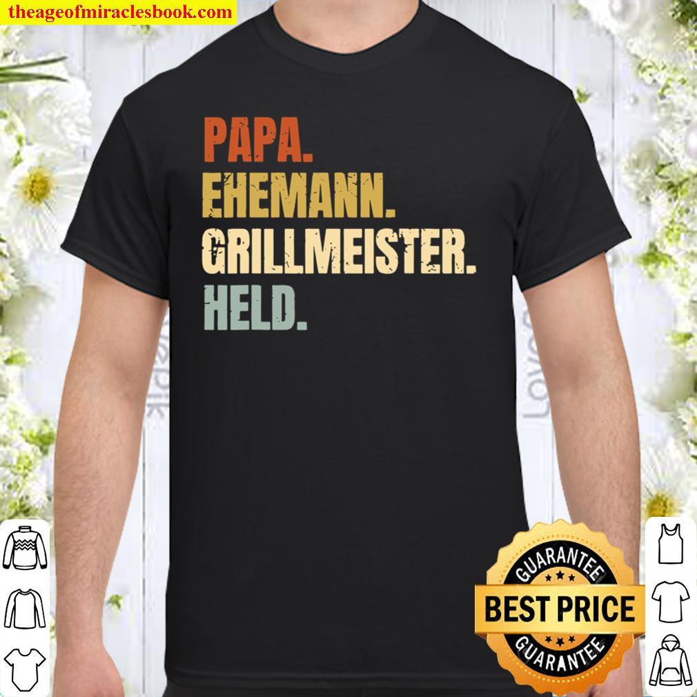 Papa Ehemann Grillmeister Held’s Barbecue Father Father’s Day Shirt