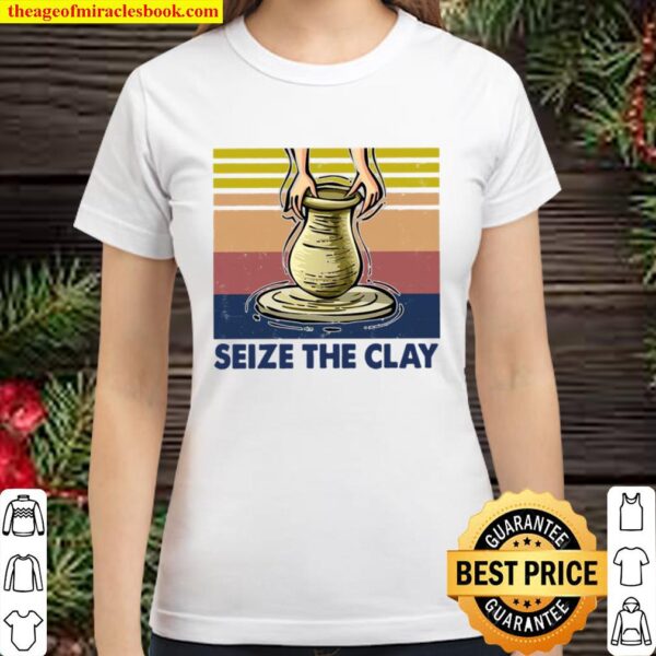 Pottery seize clay vintage Classic Women T-Shirt