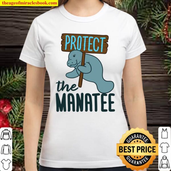 Protect The Manatee – Sea Cow Floaty Potato – Manatee Classic Women T-Shirt