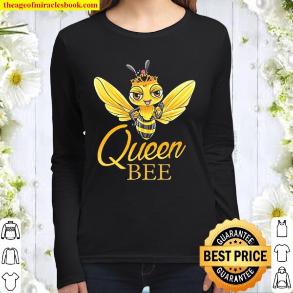 Queen Bee With A Crown Women Long Sleeved