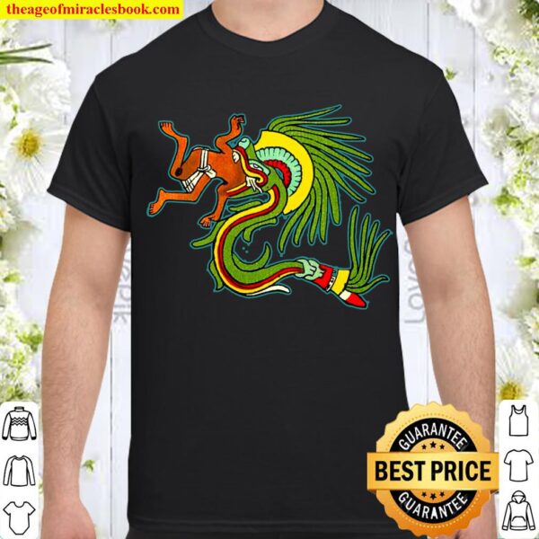 Quetzalcoatl Gefiederter aztekischer Schlangengott Langarmshirt Shirt