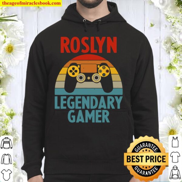 ROSLYN Name Personalized Gaming Geek Birthday Hoodie
