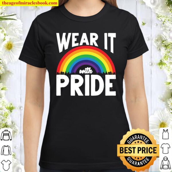 Regenbogen Flagge Gay Pride Queer LGBTQ Geschenk LGBT Classic Women T-Shirt