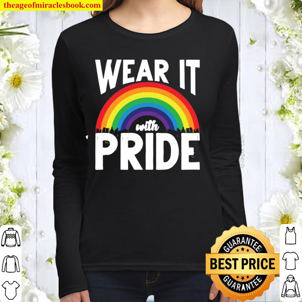Regenbogen Flagge Gay Pride Queer LGBTQ Geschenk LGBT Women Long Sleeved