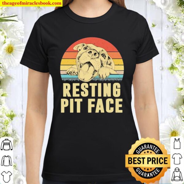 Resting pit face vintage Classic Women T-Shirt