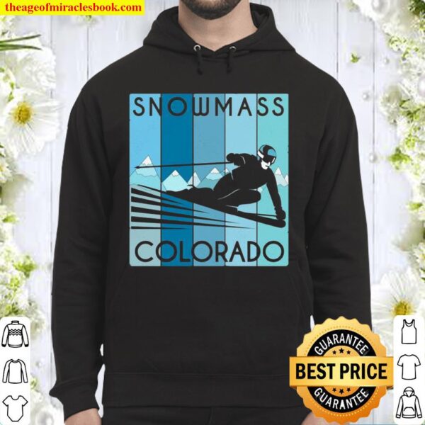 Retro Snowmass, CO Ski Vintage Snowmass, CO Ski Hoodie