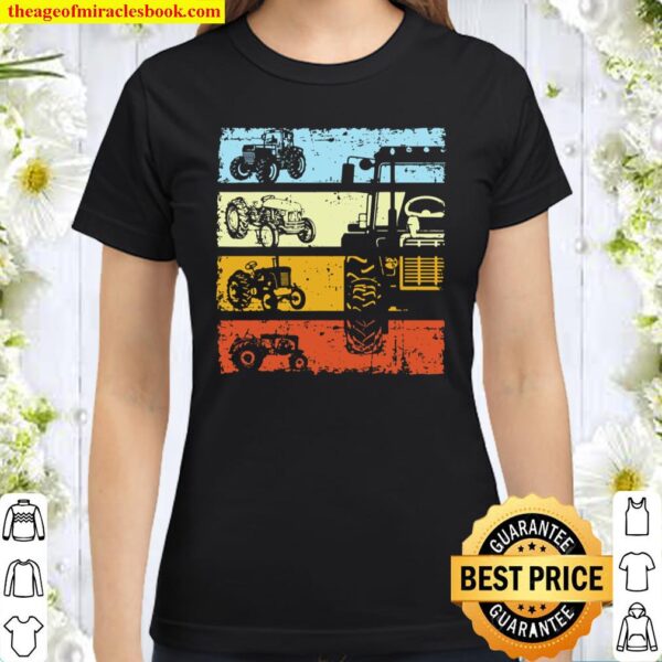 Retro Tractor Farm Vintage Classic Women T-Shirt