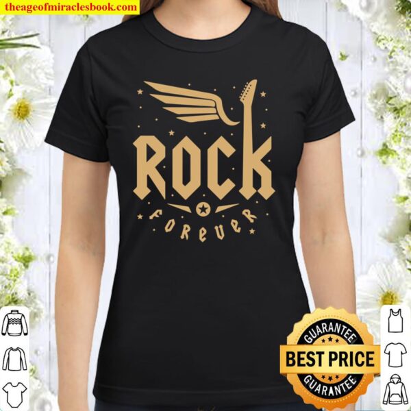 Rock and Roll Forever casual Classic Women T-Shirt