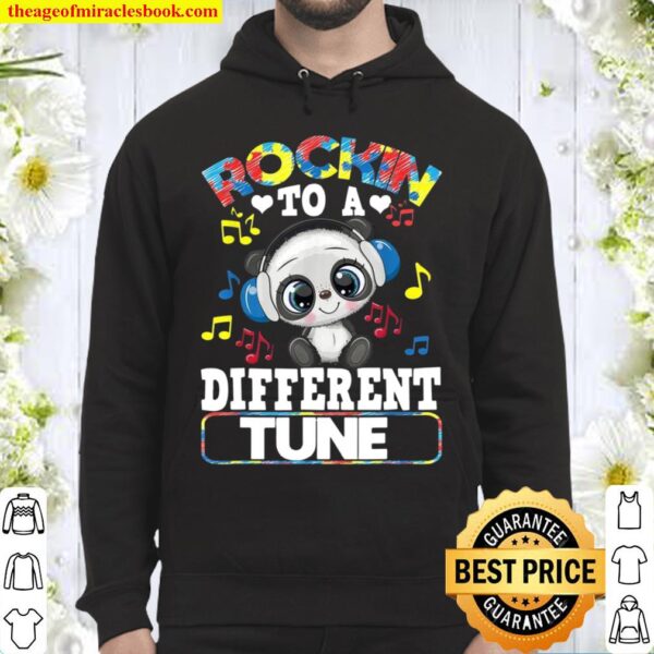 Rockin’ To A Different Tune Panda Autism Awareness Hoodie