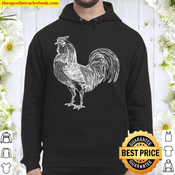 Rooster Farmer Shirt Chicken Favorite Animal Hoodie