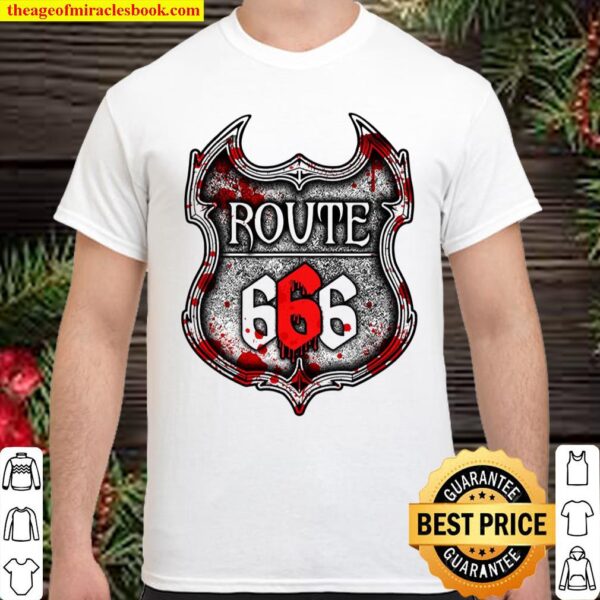 Route 666 I Road To Hell I Satanic Shirt