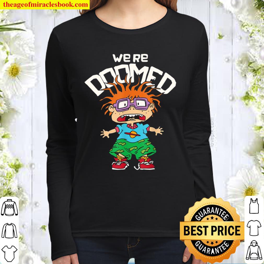 Rugrats Chuckie Were Doomed Women Long Sleeved