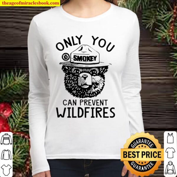 Smokey Bear Only You Can Prevent Wildfires Women Long Sleeved