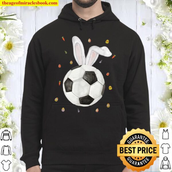 Soccer Easter Day Rabbit Easter Bunny Boys 2021 Hoodie