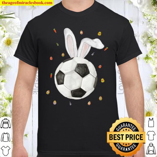 Soccer Easter Day Rabbit Easter Bunny Boys 2021 Shirt