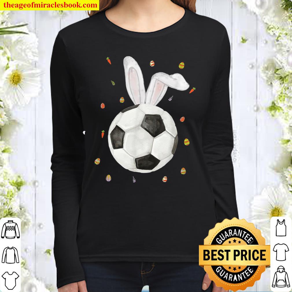 Soccer Easter Day Rabbit Easter Bunny Boys 2021 Women Long Sleeved