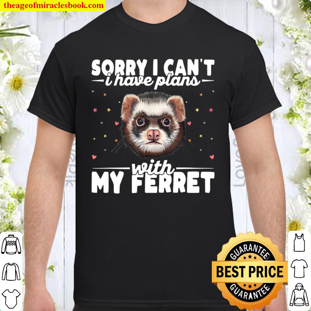 Sorry, I Can’t I Have Plans With My Ferret Ferret new Shirt, Hoodie, Long Sleeved, SweatShirt